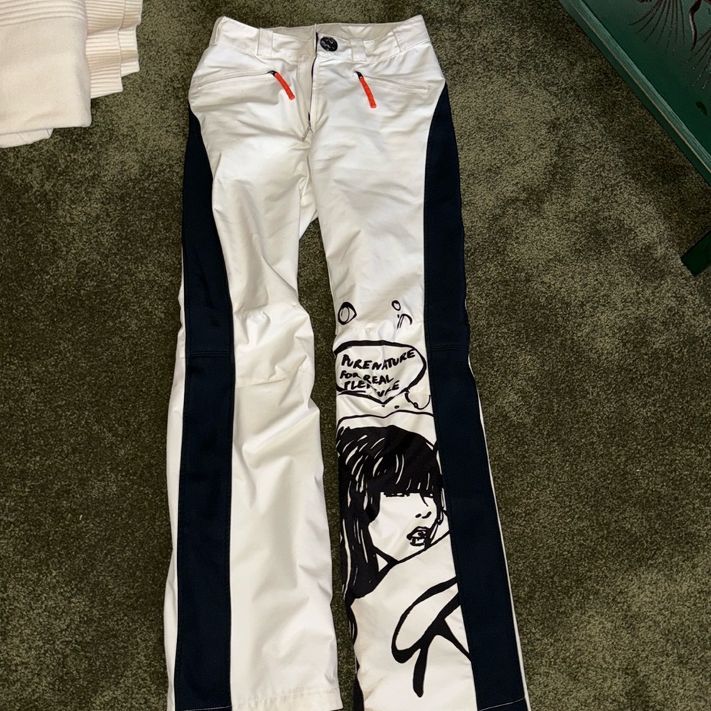 JCC white ski pants